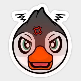 Angry Penguin Mersey Sticker